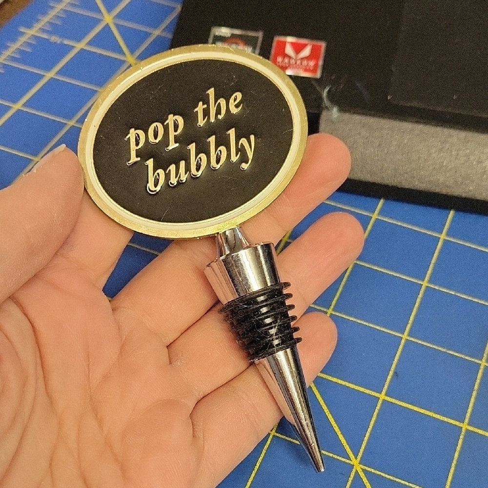 Pop the Bubbly Wine Stopper
